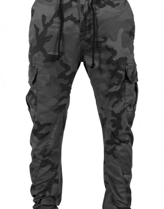 Мъжки камуфлажен карго панталон Urban Classics grey camo