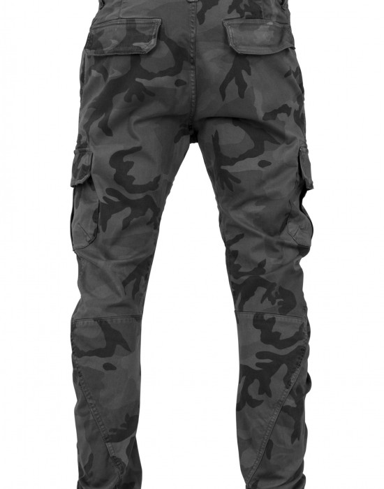 Мъжки камуфлажен карго панталон Urban Classics grey camo