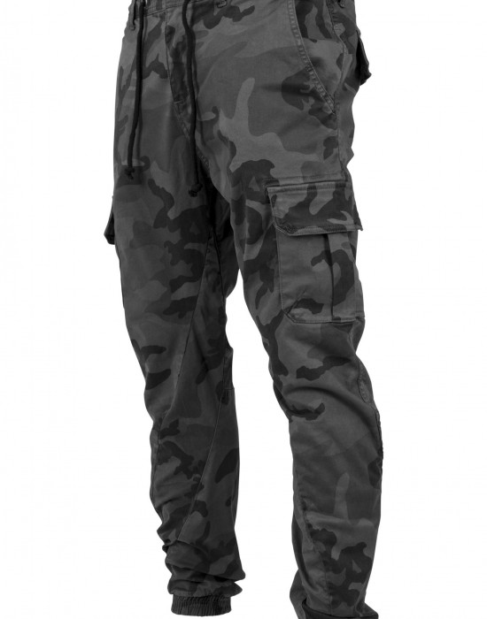 Мъжки камуфлажен карго панталон Urban Classics grey camo