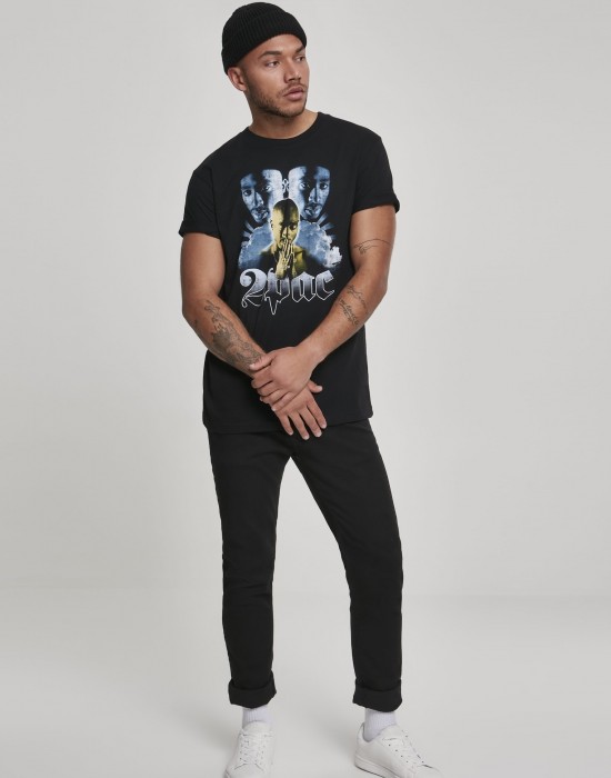 2Pac / Tupac Heaven Мъжка черна тениска Mister Tee