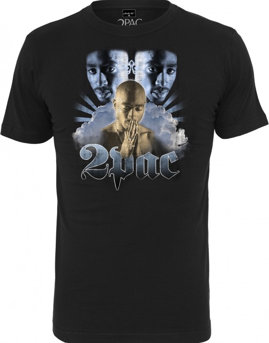 2Pac / Tupac Heaven Мъжка черна тениска Mister Tee