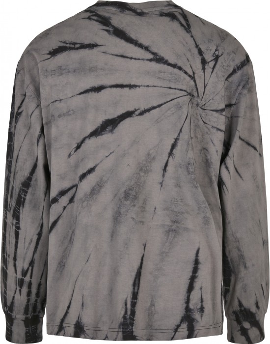 Мъжка блуза в тъмносив цвят Urban Classics Boxy Tye Dye LS