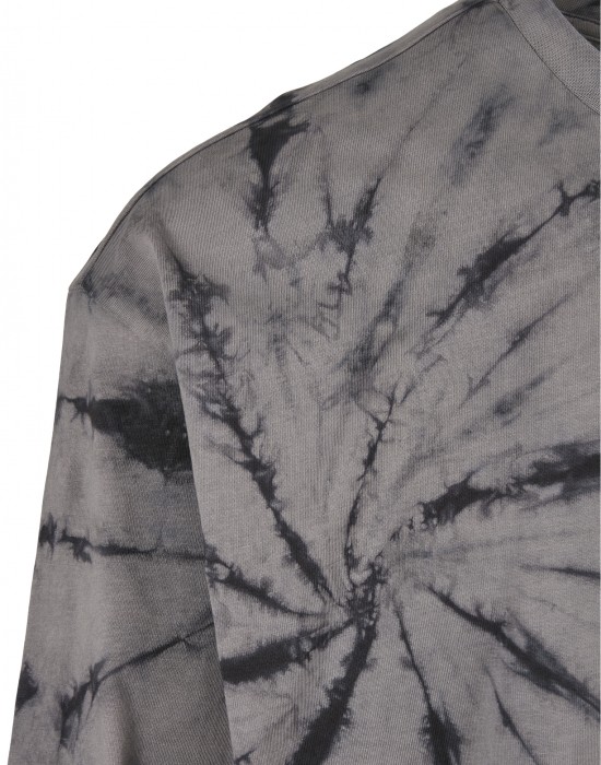 Мъжка блуза в тъмносив цвят Urban Classics Boxy Tye Dye LS