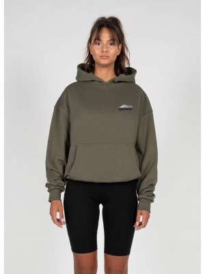 Ladies Wave V.1 x Heavy Oversized Hoody olive L