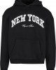 New York Collage Fluffy Hoody black XXL