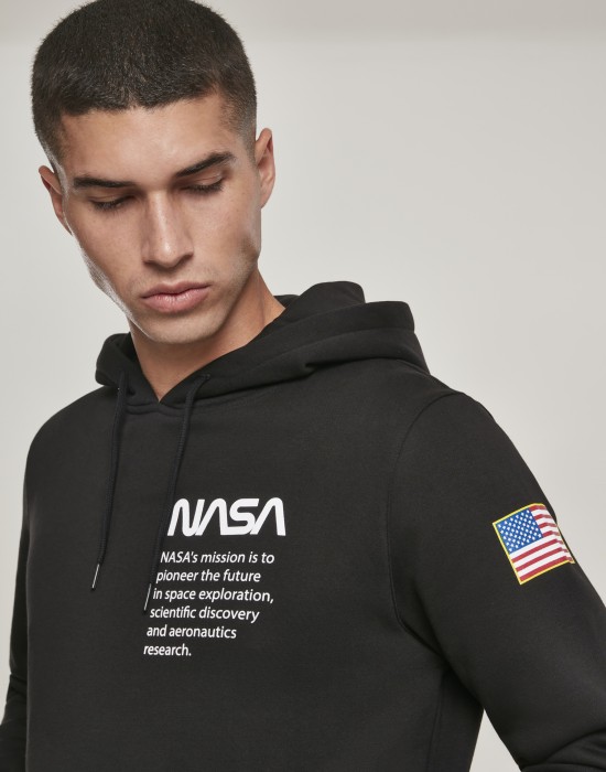 Мъжки суичър Mister Tee NASA Definition в черно