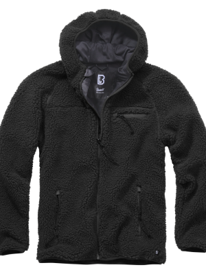 Мъжко пухкаво яке в черен цвят Brandit Teddyfleece Worker