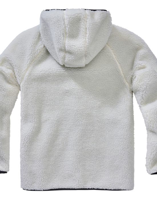 Мъжко пухкаво яке в бял цвят Brandit Teddyfleece Worker