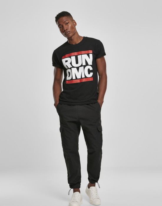 Мъжка тениска Mister Tee Run DMC Logo Black