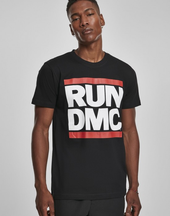 Мъжка тениска Mister Tee Run DMC Logo Black