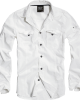 Мъжка риза в бял цвят Brandit Slim Fit white