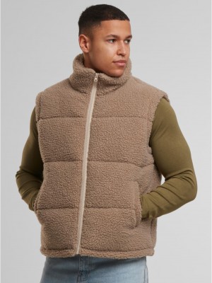 Грейка Basic Teddy Puffer Vest darktaupe XXL