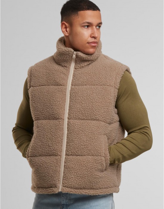 Грейка Basic Teddy Puffer Vest darktaupe XXL