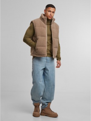 Грейка Basic Teddy Puffer Vest darktaupe XXL