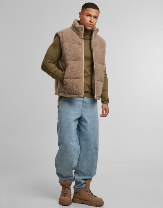 Грейка Basic Teddy Puffer Vest darktaupe XXL