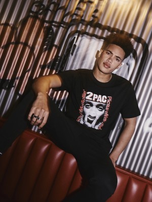 2Pac / Tupac Shakur - Picture Me Rollin' Мъжка черна тениска