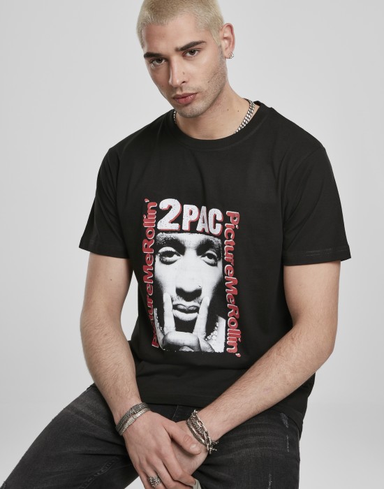 2Pac / Tupac Shakur - Picture Me Rollin' Мъжка черна тениска
