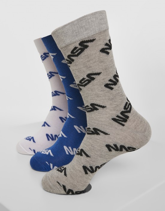 3 чифта чорапи Mister Tee NASA Allover