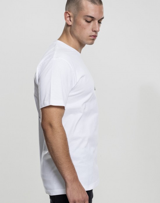 Бяла мъжка тениска Mister Tee Triangle