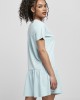 Дамска рокля в светлосин цвят Urban Classics Ladies Valance Tee Dress