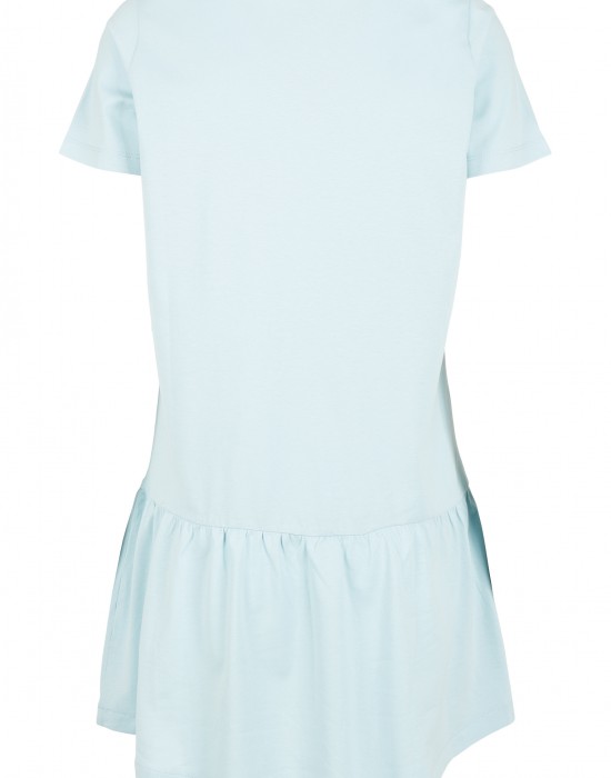 Дамска рокля в светлосин цвят Urban Classics Ladies Valance Tee Dress