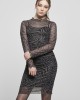 Дамска двуслойна рокля в черен цвят Urban Classics  Ladies AOP Double Layer Dress 