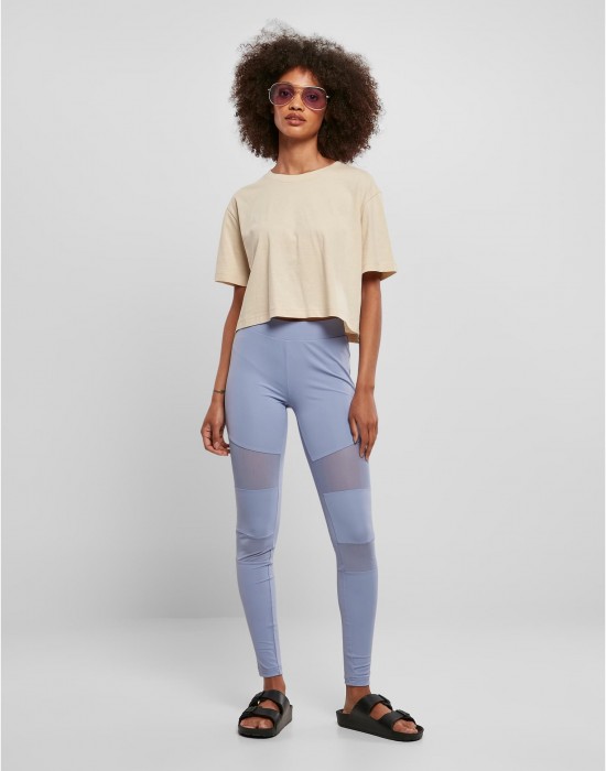 Дамска къса тениска в светложълто Ladies Short Oversized Tee