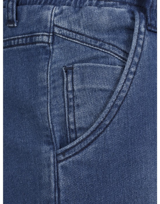 Мъжки сини дънки с връзки Urban Classics