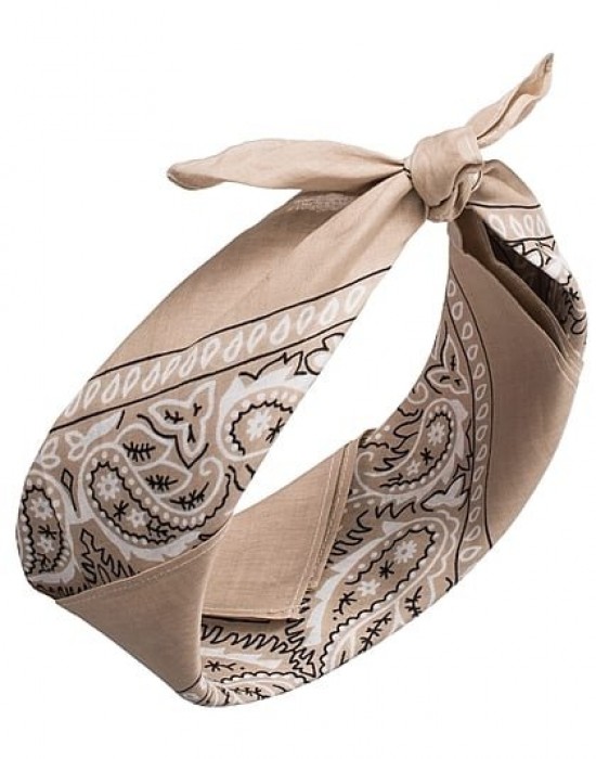 Кърпа за глава бандана HoodStyle Bandana в бежов цвят