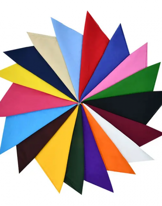 Бандана кърпа за глава Bandana Blank изчистена в тъмножълт цвят