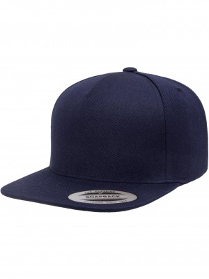 Шапка с козирка Premium 5-Panel Snapback Cap navy one size