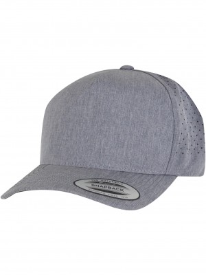 Шапка с козирка YP CLASSICS 5 Panel Snapckback heathergrey one size