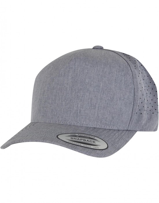 Шапка с козирка YP CLASSICS 5 Panel Snapckback heathergrey one size