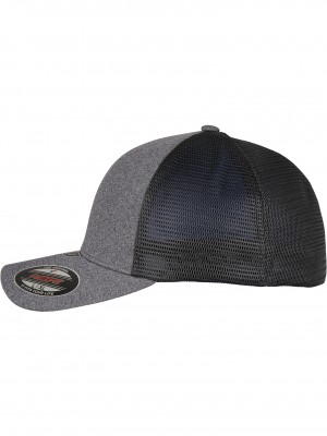 Шапка с козирка FLEXFIT UNIPANEL? CAP darkgrey/black S/M