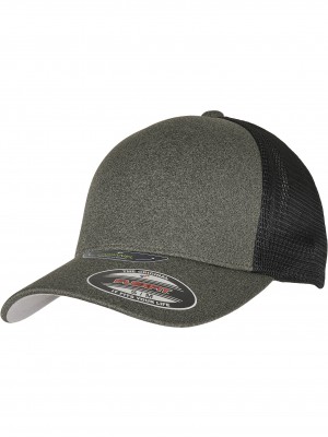 Шапка с козирка FLEXFIT UNIPANEL? CAP olive/black S/M