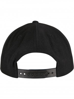 Шапка с козирка YP CLASSICS 5-PANEL PREMIUM CURVED VISOR SNAPBACK CAP black one size