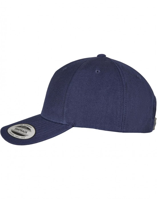 Шапка с козирка YP CLASSICS 5-PANEL PREMIUM CURVED VISOR SNAPBACK CAP navy one size