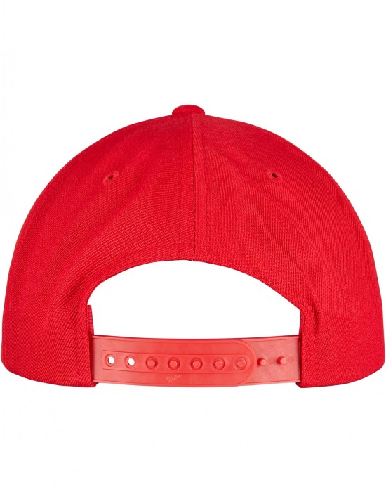 Шапка с козирка YP CLASSICS 5-PANEL PREMIUM CURVED VISOR SNAPBACK CAP red one size