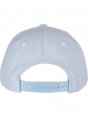 Шапка с козирка YP CLASSICS 5-PANEL PREMIUM CURVED VISOR SNAPBACK CAP ballad blue one size
