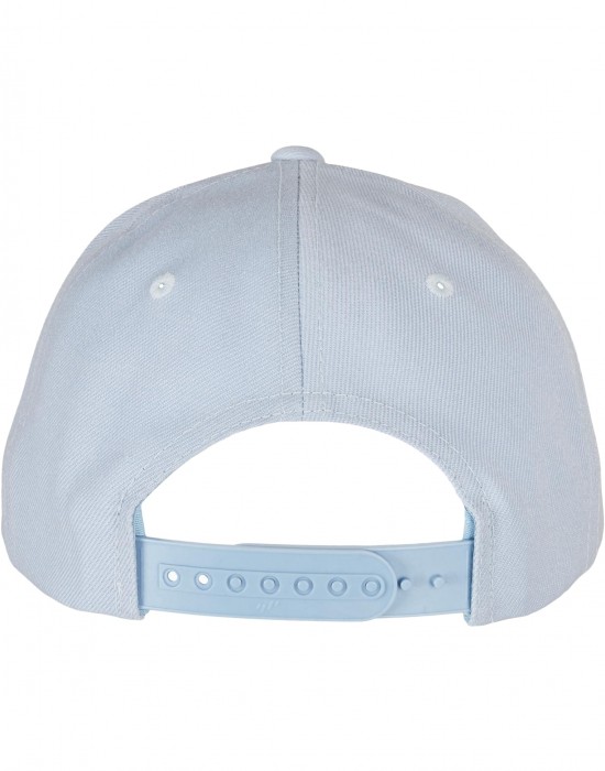 Шапка с козирка YP CLASSICS 5-PANEL PREMIUM CURVED VISOR SNAPBACK CAP ballad blue one size