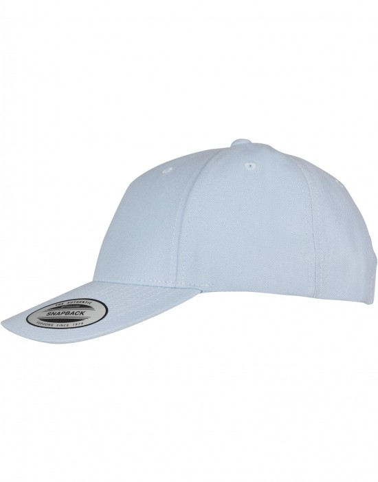 Шапка с козирка YP CLASSICS 5-PANEL PREMIUM CURVED VISOR SNAPBACK CAP ballad blue one size