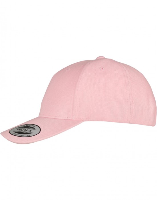 Шапка с козирка YP CLASSICS 5-PANEL PREMIUM CURVED VISOR SNAPBACK CAP prism pink one size