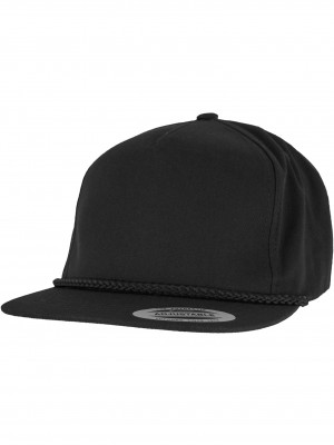 Шапка с козирка YP CLASSICS? CLASSIC POPLIN GOLF CAP black one size