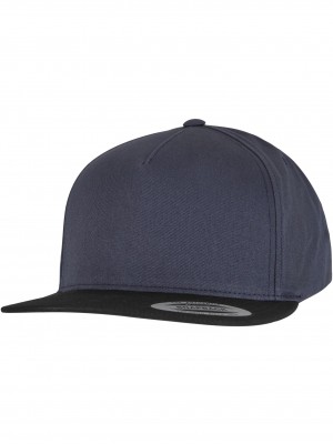 Шапка с козирка Classic 5 Panel Snapback navy/black one size