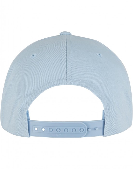 Шапка с козирка Classic 5 Panel Snapback lightblue/white one size