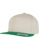Шапка с козирка Classic 5 Panel Snapback beige/green one size