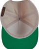 Шапка с козирка Classic 5 Panel Snapback beige/green one size