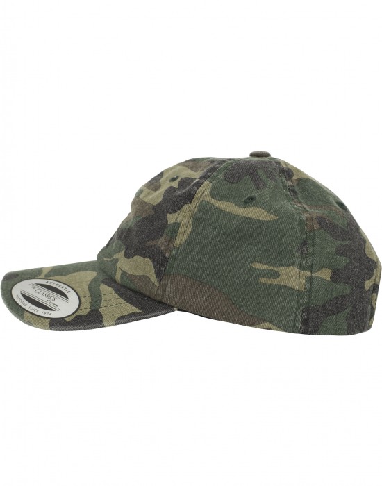 Шапка с козирка Low Profile Camo Washed Cap wood camo one size