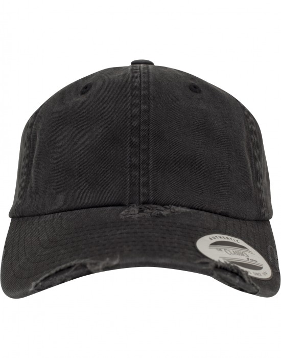 Шапка с козирка Low Profile Destroyed Cap black one size