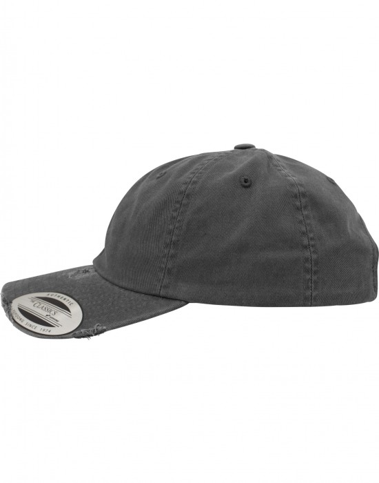 Шапка с козирка Low Profile Destroyed Cap darkgrey one size